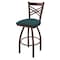 Holland Bar Stool Co 25" Swivel Counter Stool, Bronze Finish, Graph Tidal Seat 82025BZ022 - alternate 1